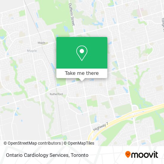 Ontario Cardiology Services map