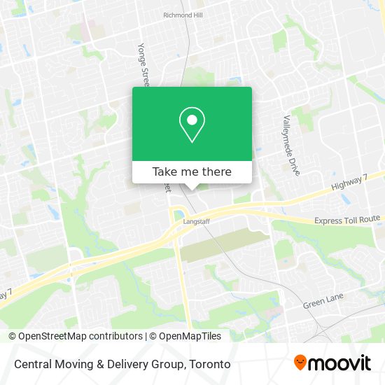 Central Moving & Delivery Group map