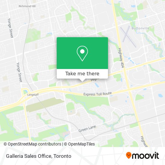 Galleria Sales Office map