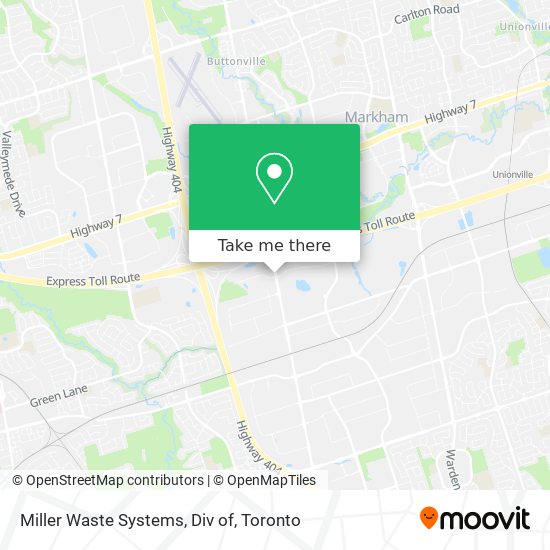 Miller Waste Systems, Div of map