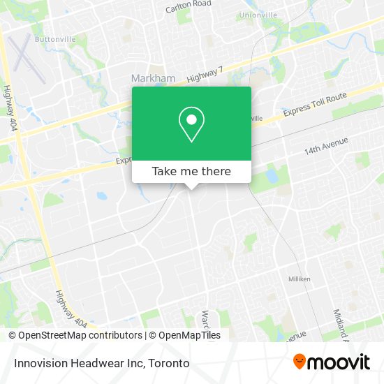 Innovision Headwear Inc map