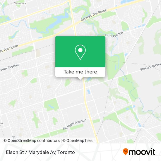 Elson St / Marydale Av map