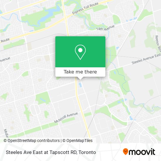 Steeles Ave East at Tapscott RD plan