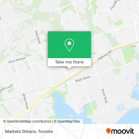 Markets Ontario map