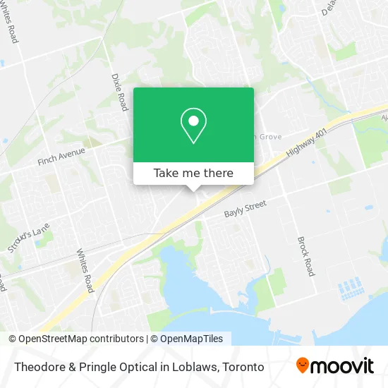 Theodore & Pringle Optical in Loblaws map