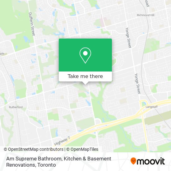 Am Supreme Bathroom, Kitchen & Basement Renovations map