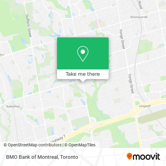 BMO Bank of Montreal map