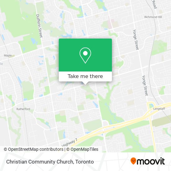 Christian Community Church map