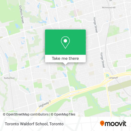 Toronto Waldorf School map