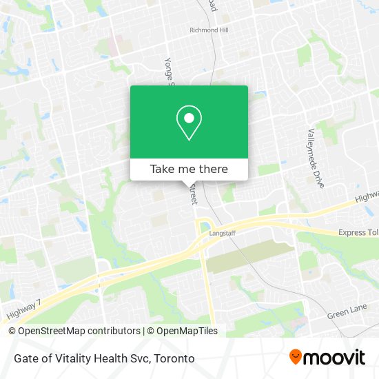 Gate of Vitality Health Svc map