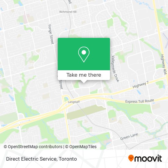 Direct Electric Service map