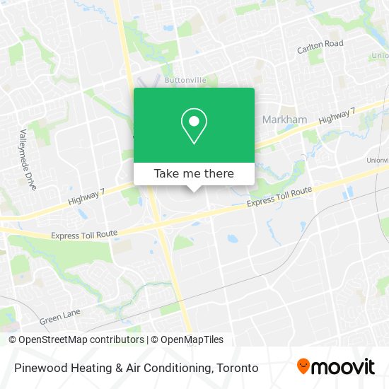 Pinewood Heating & Air Conditioning map