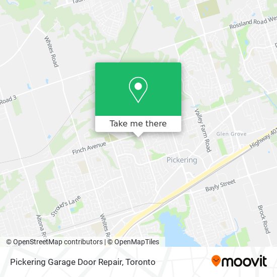 Pickering Garage Door Repair map