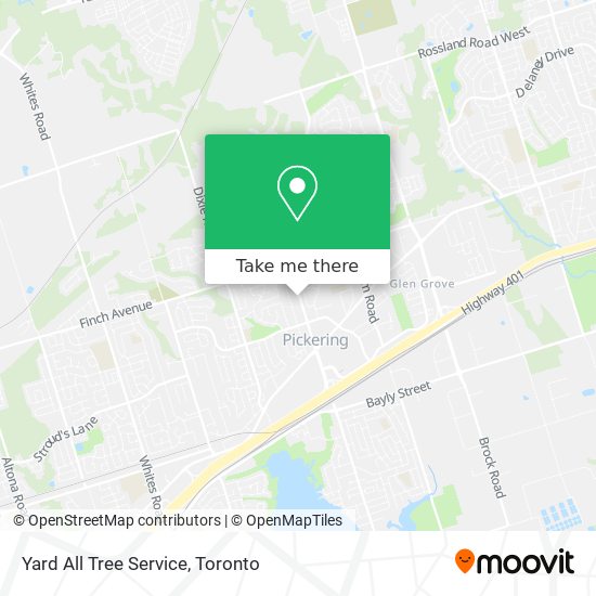 Yard All Tree Service map