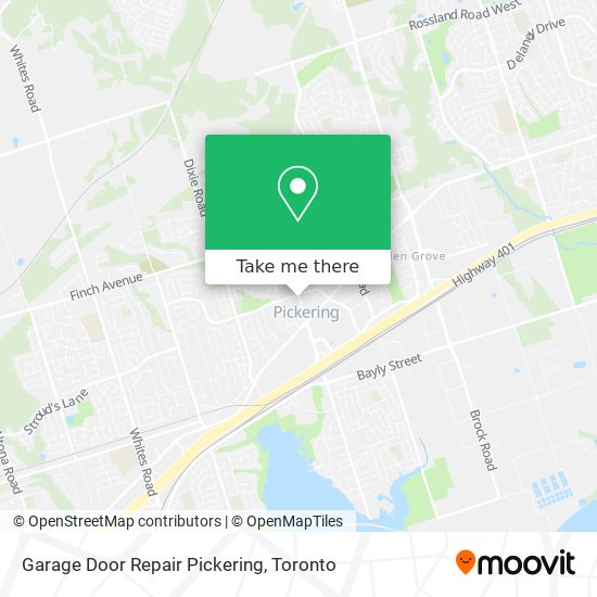 Garage Door Repair Pickering map