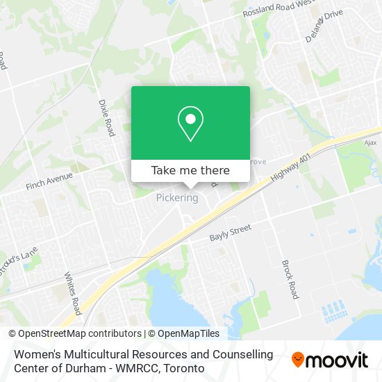 Women's Multicultural Resources and Counselling Center of Durham - WMRCC map