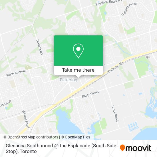 Glenanna Southbound @ the Esplanade (South Side Stop) map