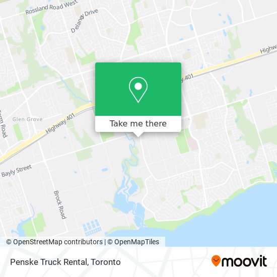 Penske Truck Rental map