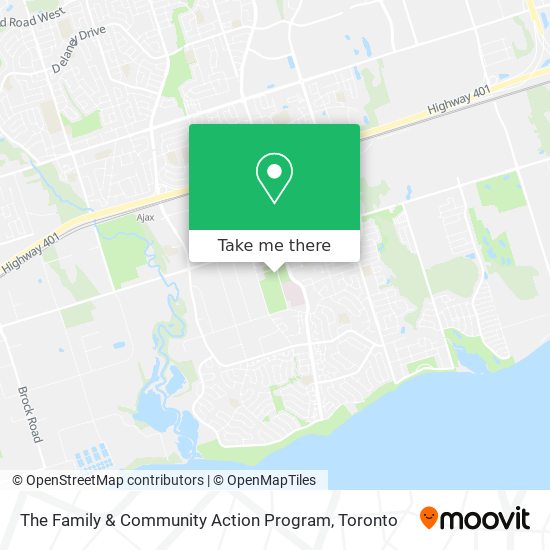 The Family & Community Action Program map