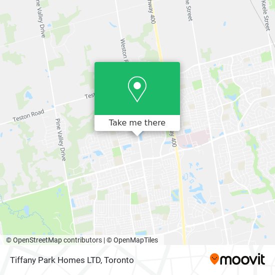 Tiffany Park Homes LTD map