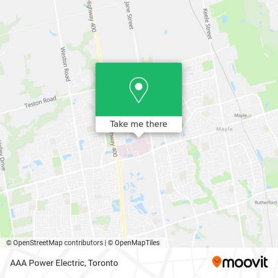 AAA Power Electric map