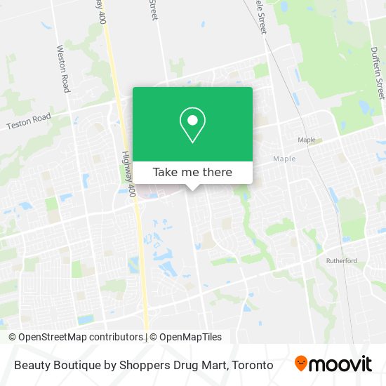 Beauty Boutique by Shoppers Drug Mart plan