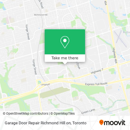 Garage Door Repair Richmond Hill on map