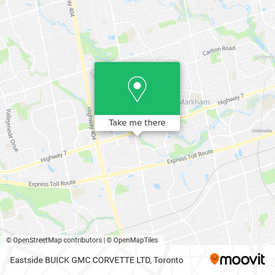 Eastside BUICK GMC CORVETTE LTD map