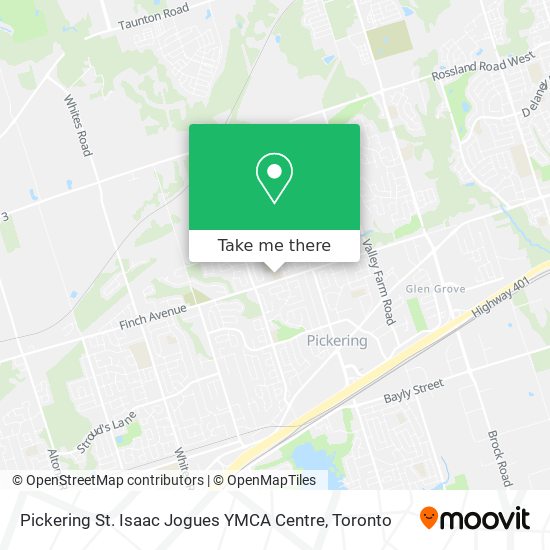 Pickering St. Isaac Jogues YMCA Centre map