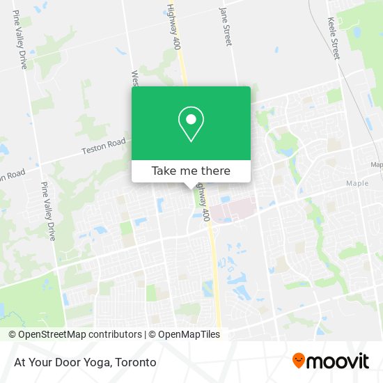 At Your Door Yoga map