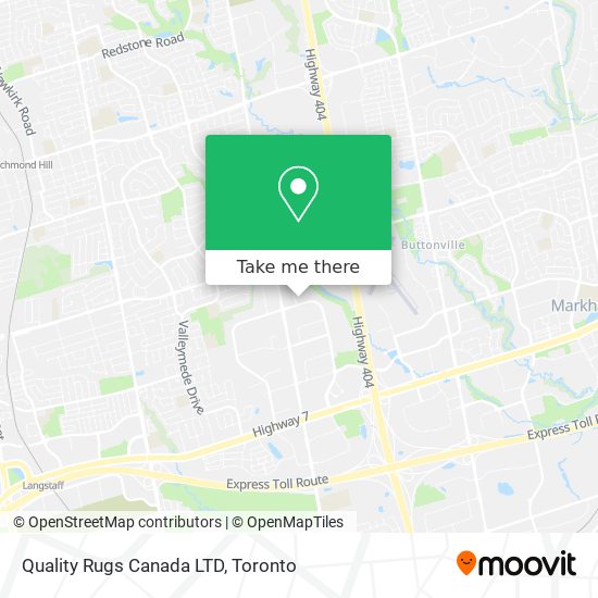 Quality Rugs Canada LTD map