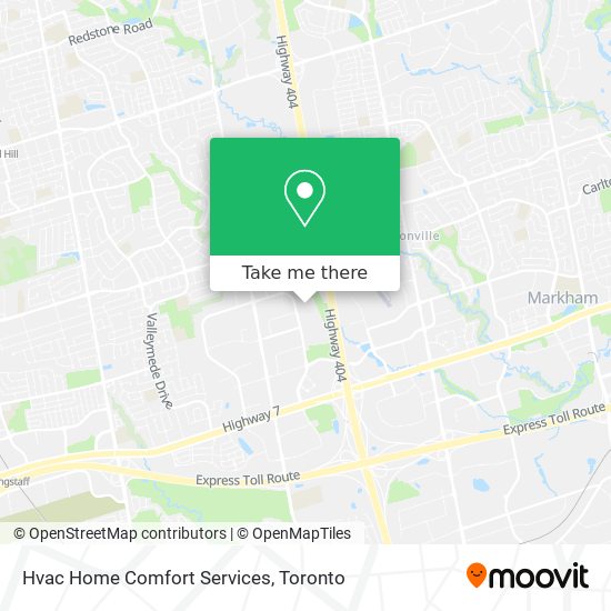 Hvac Home Comfort Services map