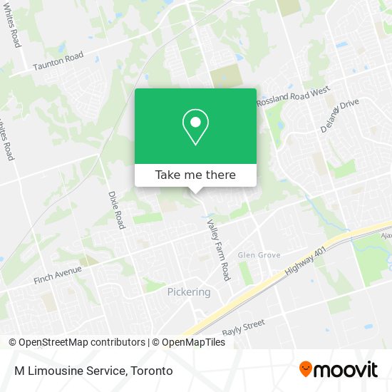 M Limousine Service map