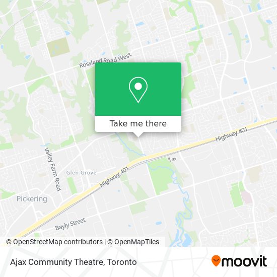 Ajax Community Theatre map
