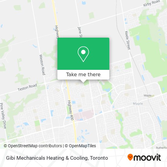 Gibi Mechanicals Heating & Cooling map