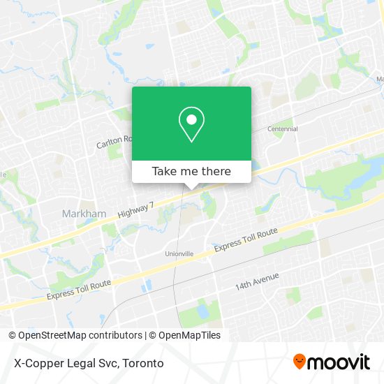 X-Copper Legal Svc map