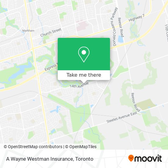 A Wayne Westman Insurance map