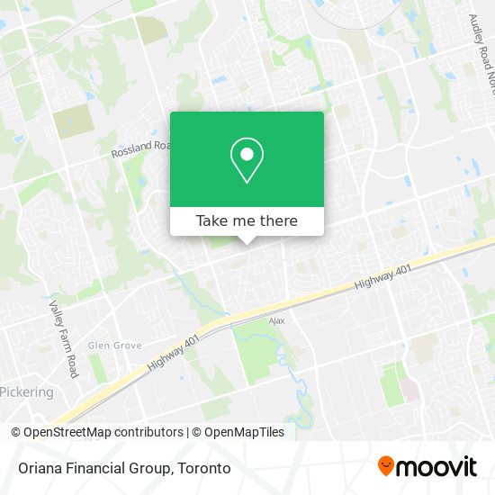 Oriana Financial Group map