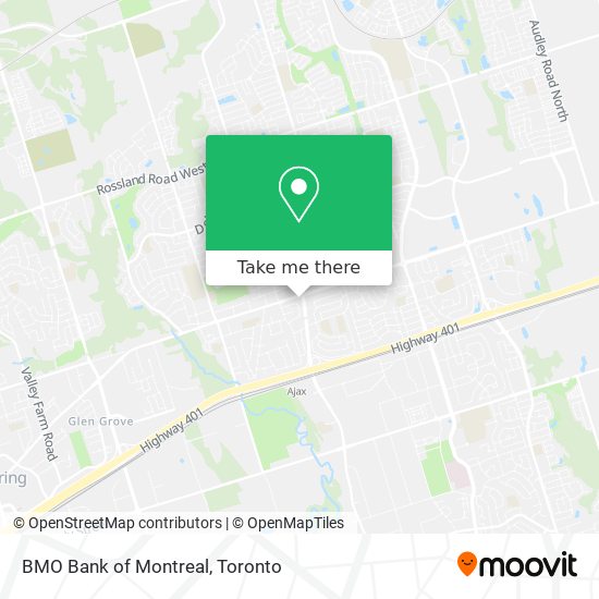 BMO Bank of Montreal map