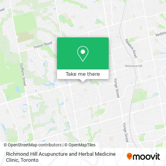 Richmond Hill Acupuncture and Herbal Medicine Clinic map