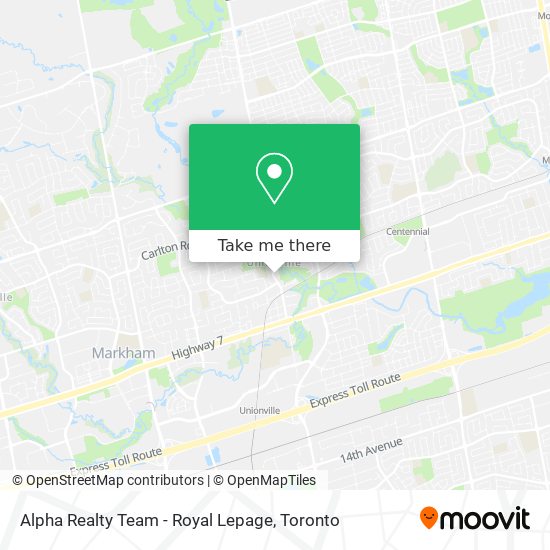 Alpha Realty Team - Royal Lepage map