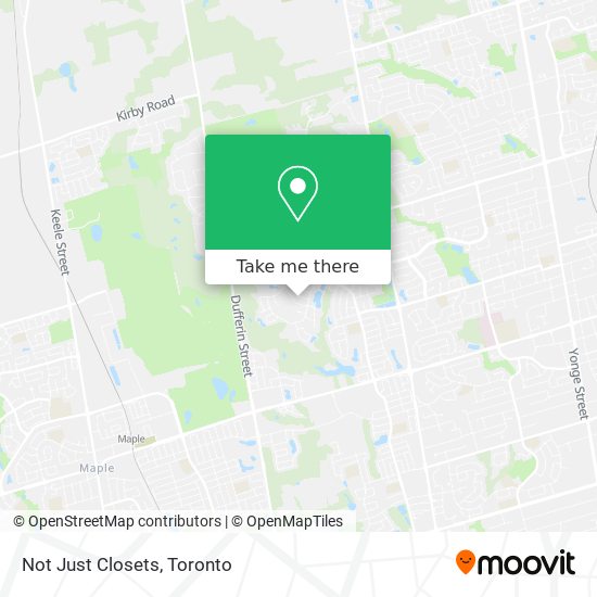 Not Just Closets map