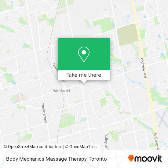 Body Mechanics Massage Therapy map