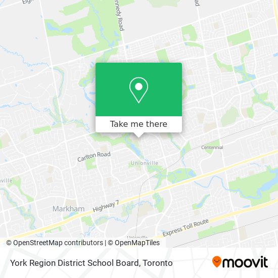 York Region District School Board map