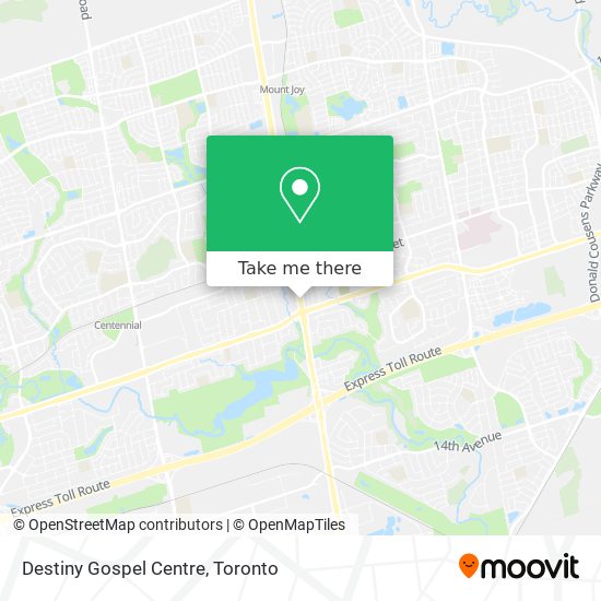 Destiny Gospel Centre map