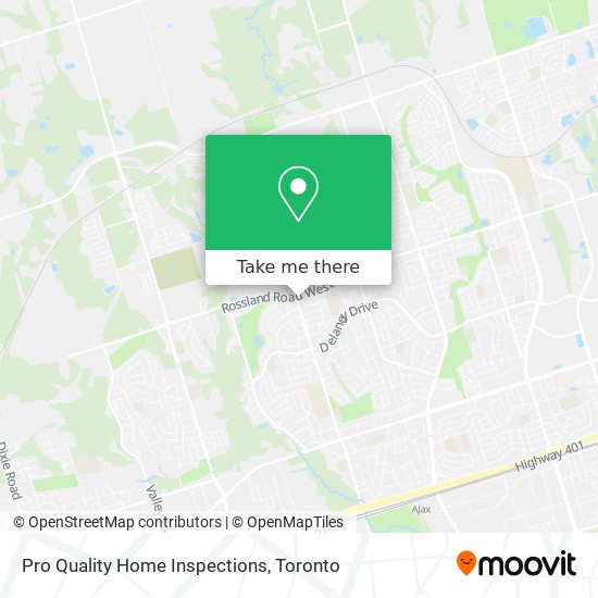 Pro Quality Home Inspections map