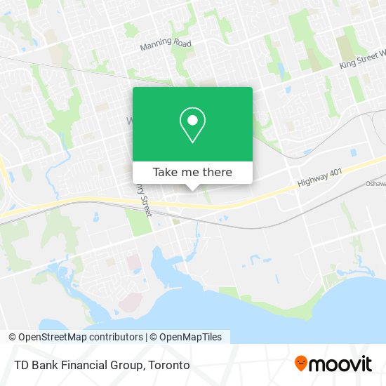 TD Bank Financial Group map