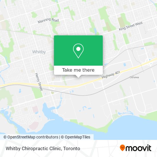 Whitby Chiropractic Clinic plan