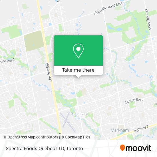 Spectra Foods Quebec LTD map