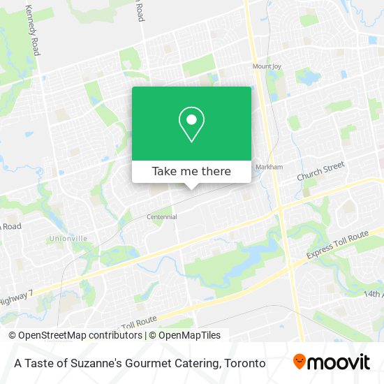 A Taste of Suzanne's Gourmet Catering map